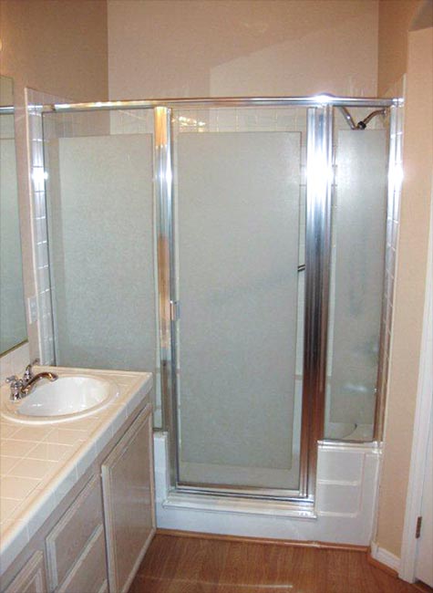 Original template bathroom shower and vanity